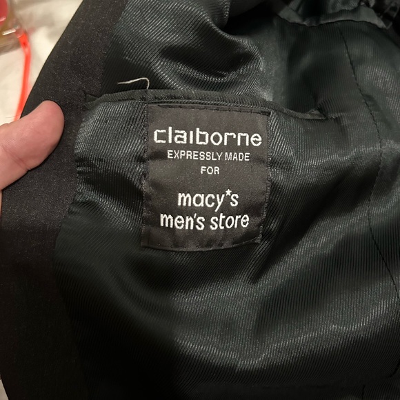 Mens Black Sports Coat Claiborne Exclusive for Macy’s Size 44R - Picture 4 of 12